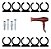 100 suporte secador de cabelo universal de parede+parafusos - Imagem 1