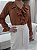 Blusa Marrom Com Babados - Imagem 2
