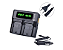 Carregador Rapido Duplo Para Baterias Sony Np F550 F750 F970 - Imagem 1