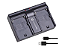 Carregador CameraPro Duplo Usb para Bateria Np-f970 F960 F550 F750 - Imagem 3