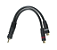 Cabo RCA Y 1 Macho para 2 Fêmeas 20cm Preto – TBlack - Imagem 3