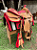 Sela Americana Prova de Laço Luxo Red Detail + Manta QM Imports - Imagem 2