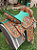 Sela 3 Tambores Profissional Luxo Verde Detail + Manta QM Imports - Imagem 8