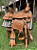 Sela Team Roping Profissional Entalhada All Mat + Manta QM Imports - Imagem 2