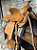 Sela Team Roping Profissional Couro Liso + Manta QM Imports - Imagem 5