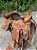 Sela Prova de Laço Half Notch Team Roping Competição com Alforge e Porta-Whisky + Manta QM Imports - Imagem 5