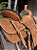 Sela Prova de Laço Half Notch Team Roping Competição com Alforge e Porta-Whisky + Manta QM Imports - Imagem 10