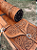 Alforge com Porta-Whisky de Couro Entalhado - Alforge para Selas - Imagem 5