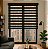 Persiana Double Vision Sunny 180larg x 220alt Total Black (com bandô) - Imagem 1