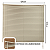 Persiana Horizontal PVC 25mm BLOCK 100larg x 220alt Bege - Imagem 3