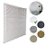 Persiana Horizontal PVC 25mm BLOCK 120larg x 160alt Branca - Imagem 2