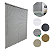 Persiana Horizontal PVC 25mm BLOCK 120larg x 160alt Cinza - Imagem 2