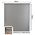 Persiana Horizontal PVC 25mm BLOCK 140larg x 160alt Cinza - Imagem 3