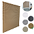 Persiana Horizontal PVC 25mm BLOCK 160larg x 160alt Café - Imagem 2