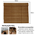 Persiana Romana Bambu Block 180larg x 160alt Natural - Imagem 4