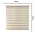 Persiana Zebra Prime 140larg x 160alt Mescla Bege - Imagem 2