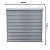 Persiana Zebra Prime 140larg x 160alt Mescla Cinza - Imagem 2