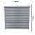 Persiana Zebra Prime 160larg x 160alt Mescla Cinza - Imagem 2