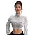 Cropped Sparkle – Manga Longa Bufante com Tule e Gola Alta - Imagem 7