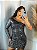 Vestido One Side Shine – Preto com Paetê e Manga Única Elegante - Imagem 6