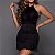 Vestido Fringe Night – Curto com Franja, Paetê e Costas Nuas - Imagem 3