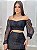 Conjunto Manga Tule - Cropped e Saia - Imagem 2