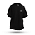Camiseta Oversized Basic Menalmei Preta - Imagem 2