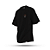 Camiseta Oversized Burning Bush Menalmei Preta - Imagem 3
