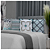 Kit 4 Almofadas Cheias Decorativas Veludo 45x45 Turqueza Geométrica - Imagem 1