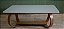 Mesa de Centro Para Sala Escritório Retangular GrandeTampo de Vidro Laca Off-White Moderna - Imagem 6