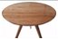 Mesa de Canto Redonda Mel Pés Palito Decorativa Para Sala Escritório - Imagem 3