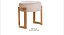 Puff Royal Decorativo em Linho Para Sala Quarto Escritório Design Moderno - Imagem 3