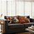 Kit c/4 Almofadas Cheias Decorativas Veludo 45x45 Elegância Terracota Para Sala ou Quarto Enchimento - Imagem 2