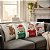 Kit 4 Almofadas Cheias Sofá Natalina Decorativo 45x45 Personagens Veludo Premium - Imagem 1