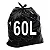 Saco de lixo fino 60 Litros 5KG - Imagem 1