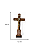 Crucifixo de Mesa em MDF com Oração de São Bento - 25cm - Imagem 3
