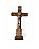 Crucifixo de Mesa em MDF com Oração de São Bento - 25cm - Imagem 1