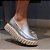 Loafer Flatform Prata - Imagem 1