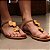 Sandália Flat Detalhes Corais - Imagem 2