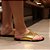 Sandália Flat Slide Dourada - Imagem 2