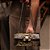 Bolsa Python Alça Corrente Verde - Imagem 1