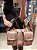 Bolsa em Couro com Dois Bolsos na cor Chocolate - Imagem 1