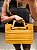 Bolsa com Alça de Madeira na cor Mostarda - Imagem 1