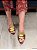 Sandália Bico folha com detalhe Dourado - Imagem 1