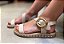 Sandália Flatform Fivela Off White - Imagem 2
