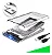HD Externo Portátil USB 3.0 Case Transparente - Imagem 3