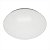 PLAFON REDONDO 2 LUZES BARRA CROMO CLEAN 30CM (23289) - Imagem 1