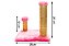 Luppet Brinquedo Arranhador Quadrado Com Postes Para Gatos Rosa (LP903102) - Imagem 3