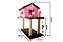 Casinha de Gato com Arranhador Sustentável Luppet Rosa e Marrom (LP9035-01) - Imagem 3
