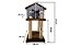 Casinha de Gato com Arranhador Sustentável Luppet Cinza e Marrom (LP9035-03) - Imagem 2